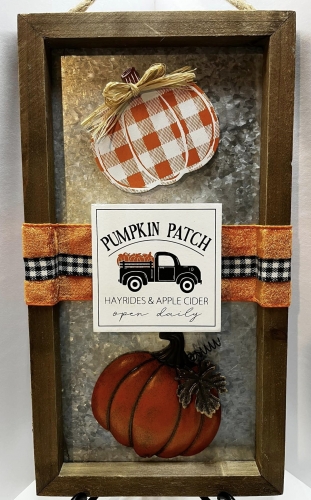 PUMPKIN PATCH  & HAYRIDES WALL DECOR